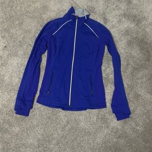 blue lulu lemon zip up jacket